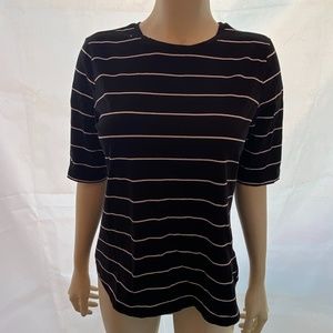 Who What Wear Stripe  3/4 Sleeve Top size: M